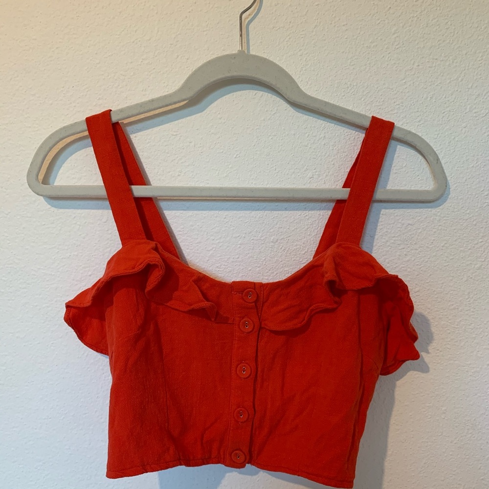 red crop top